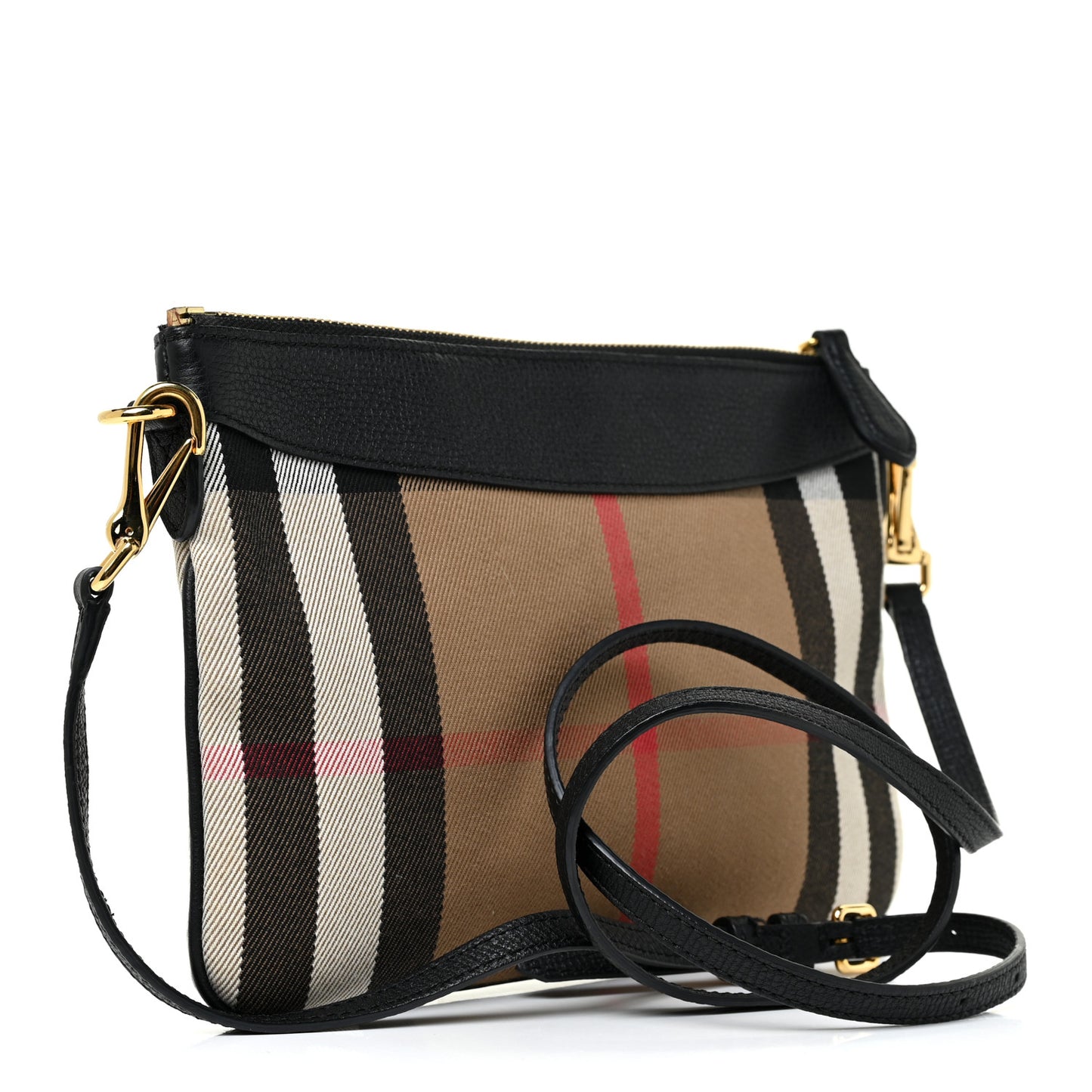 House Check Derby Peyton Crossbody Clutch Bag Black