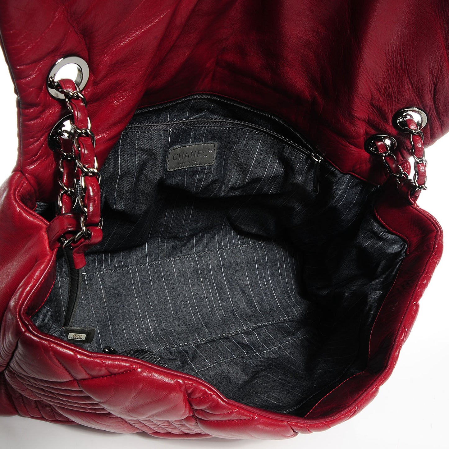 Lambskin In And Out Maxi Flap Red