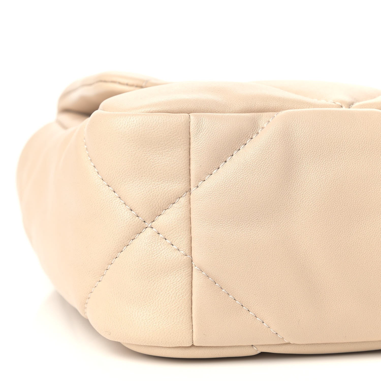 Chanel Lambskin Quilted Medium Chanel 19 Flap Beige 8 of 9