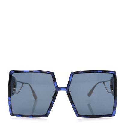 Christian Dior Acetate Square 30 Montaigne Sunglasses Blue 2 of 8