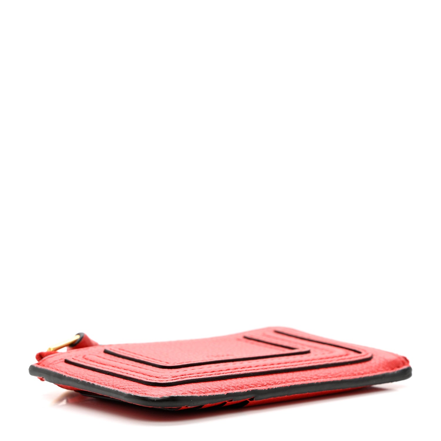 Chloe Grained Calfskin Medium Marcie Zip Card Holder Red 4 of 7