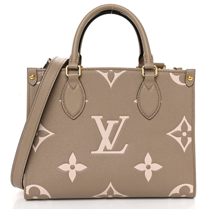 Louis Vuitton Empreinte Monogram Giant Onthego PM Tourterelle Creme 1 of 11