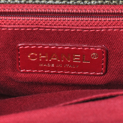 Chanel Glazed Caviar Quilted Large Frame Tote Brown 7 of 10