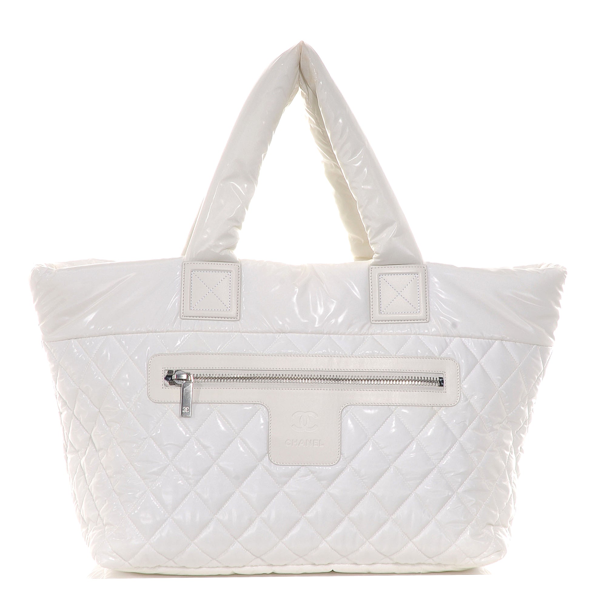 Chanel Nylon Coco Cocoon Large Tote White 1 of 7