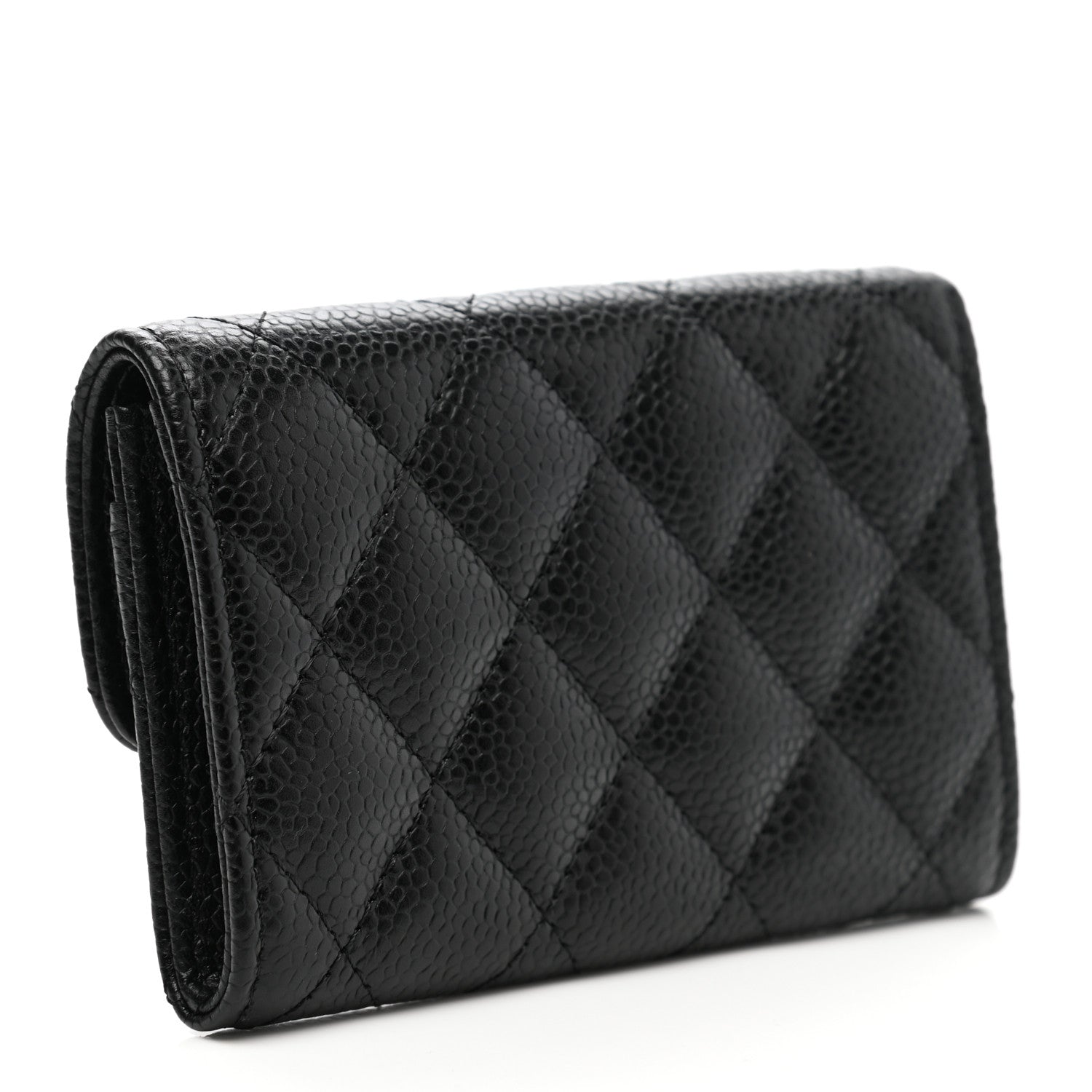 Chanel Caviar Quilted Flap Card Holder Black 3 of 9