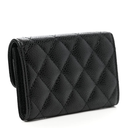 Chanel Caviar Quilted Flap Card Holder Black 3 of 9