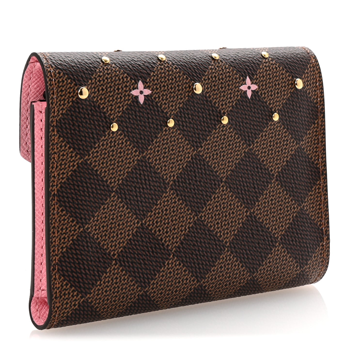 Damier Ebene Studded Victorine Wallet