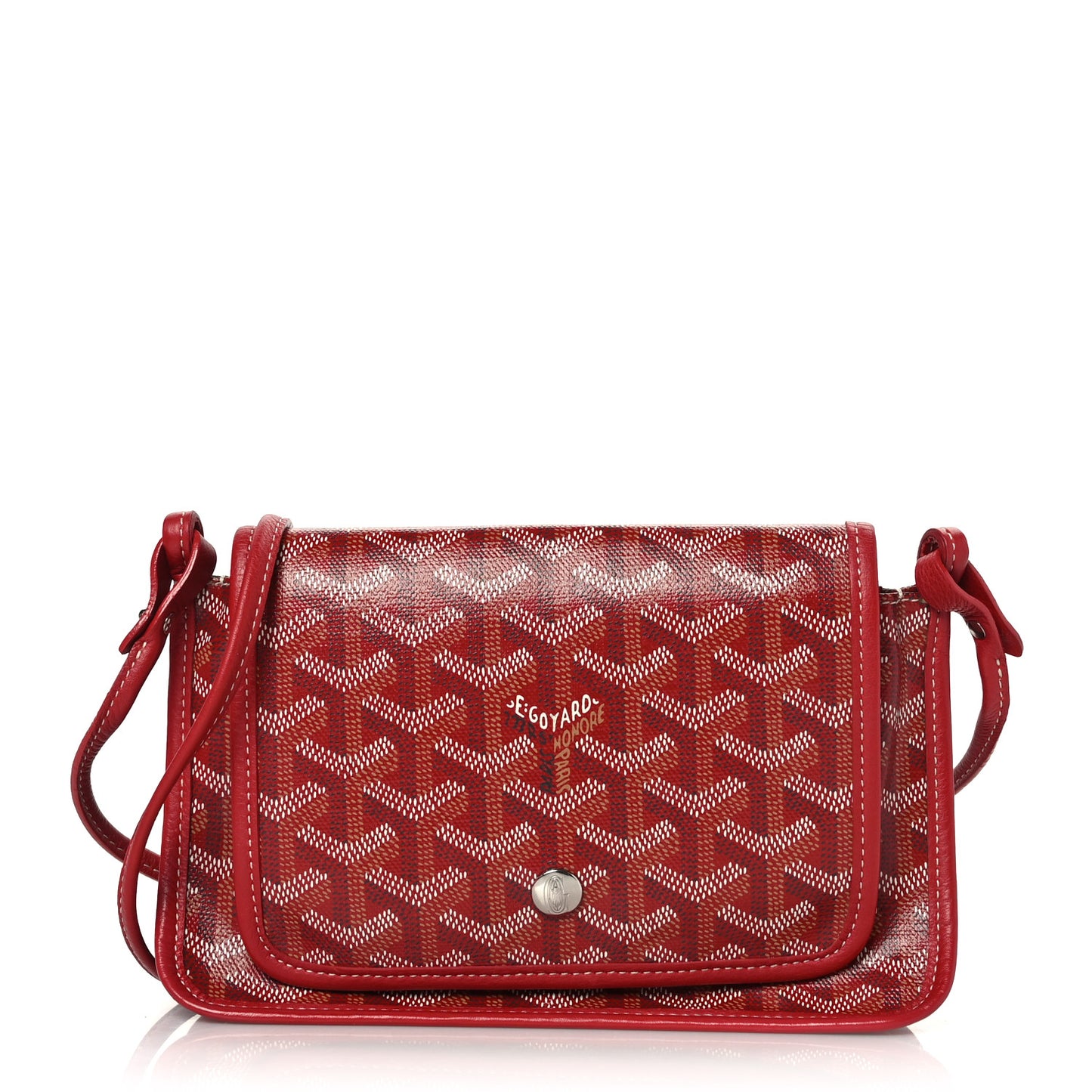 Goyardine Plumet Wallet Clutch Red