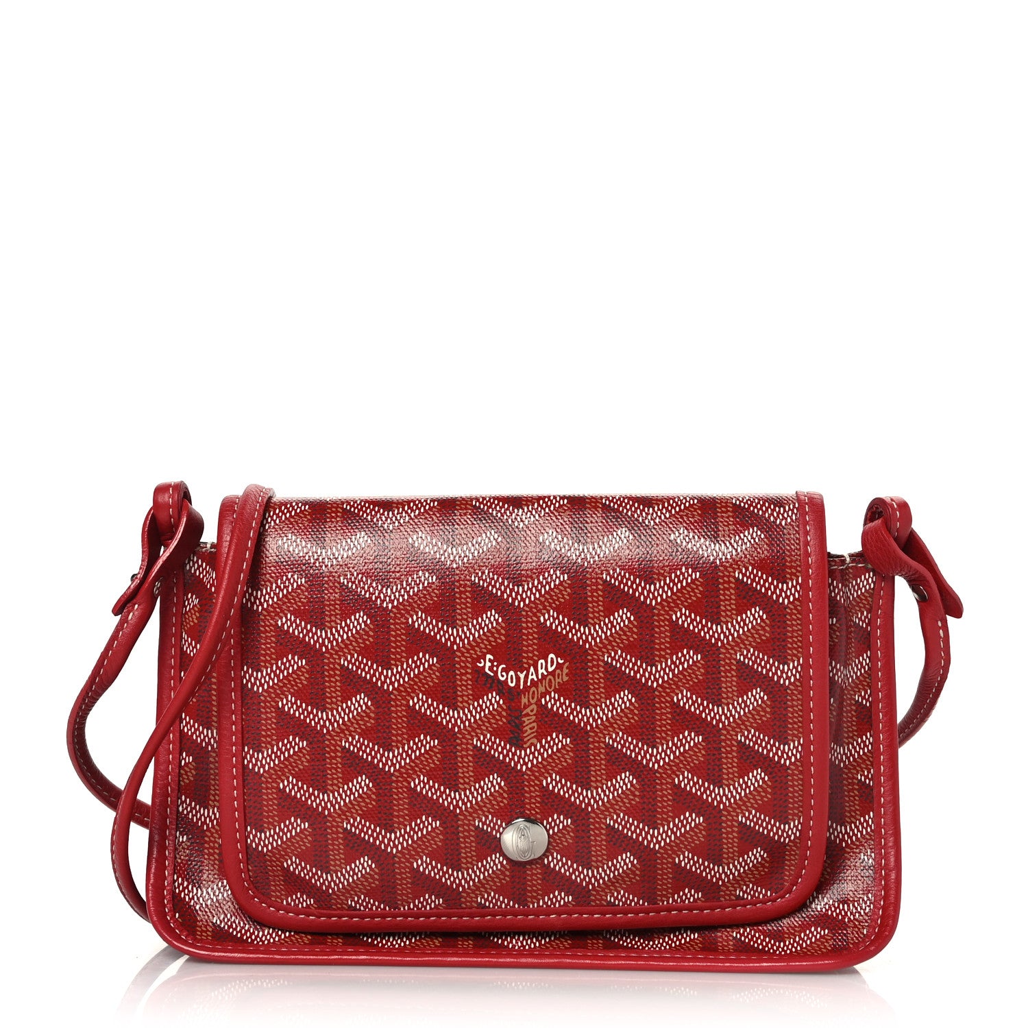 Goyard Goyardine Plumet Wallet Clutch Red 1 of 9