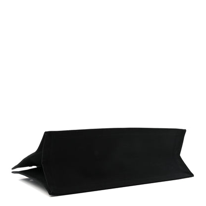 Saint Laurent Linen Calfskin Rive Gauche Tote Black 4 of 12
