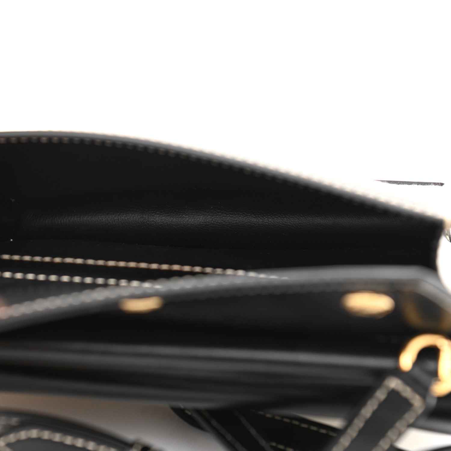 Burberry Smooth Calfskin Canvas Horseferry Print Mini Title Bag with Pocket Black 11 of 18
