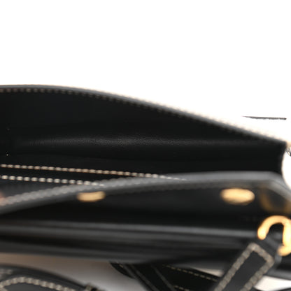 Burberry Smooth Calfskin Canvas Horseferry Print Mini Title Bag with Pocket Black 11 of 18