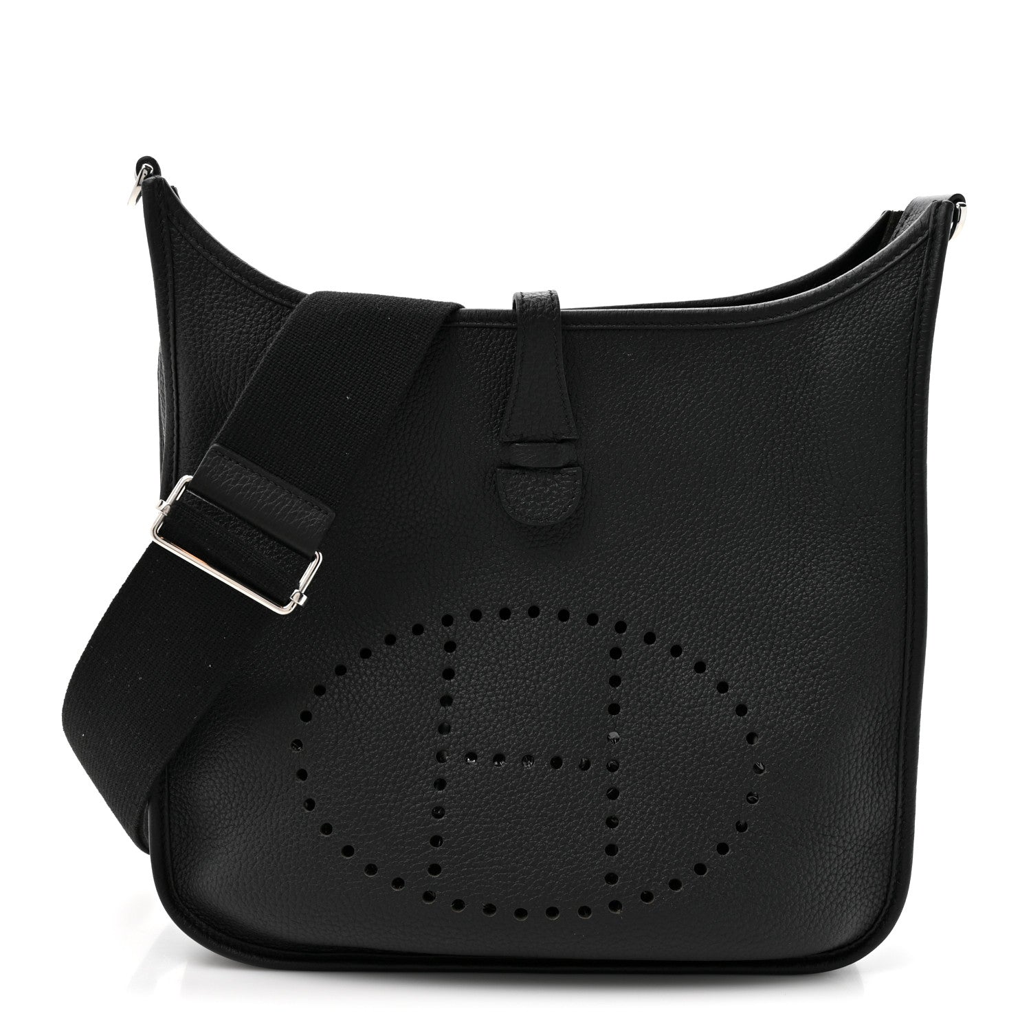 Hermes Taurillon Clemence EVELYNE III PM Black 1 of 12