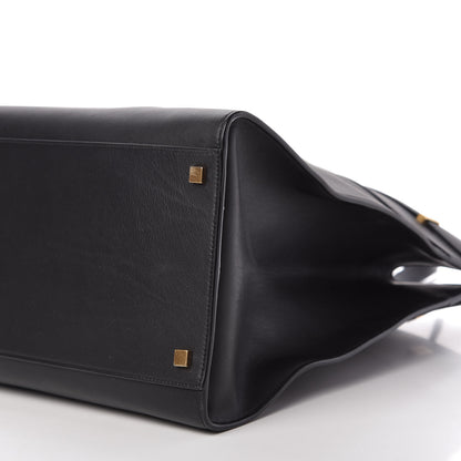 Saint Laurent Calfskin Large Manhattan Shopper Tote Black 7 of 9