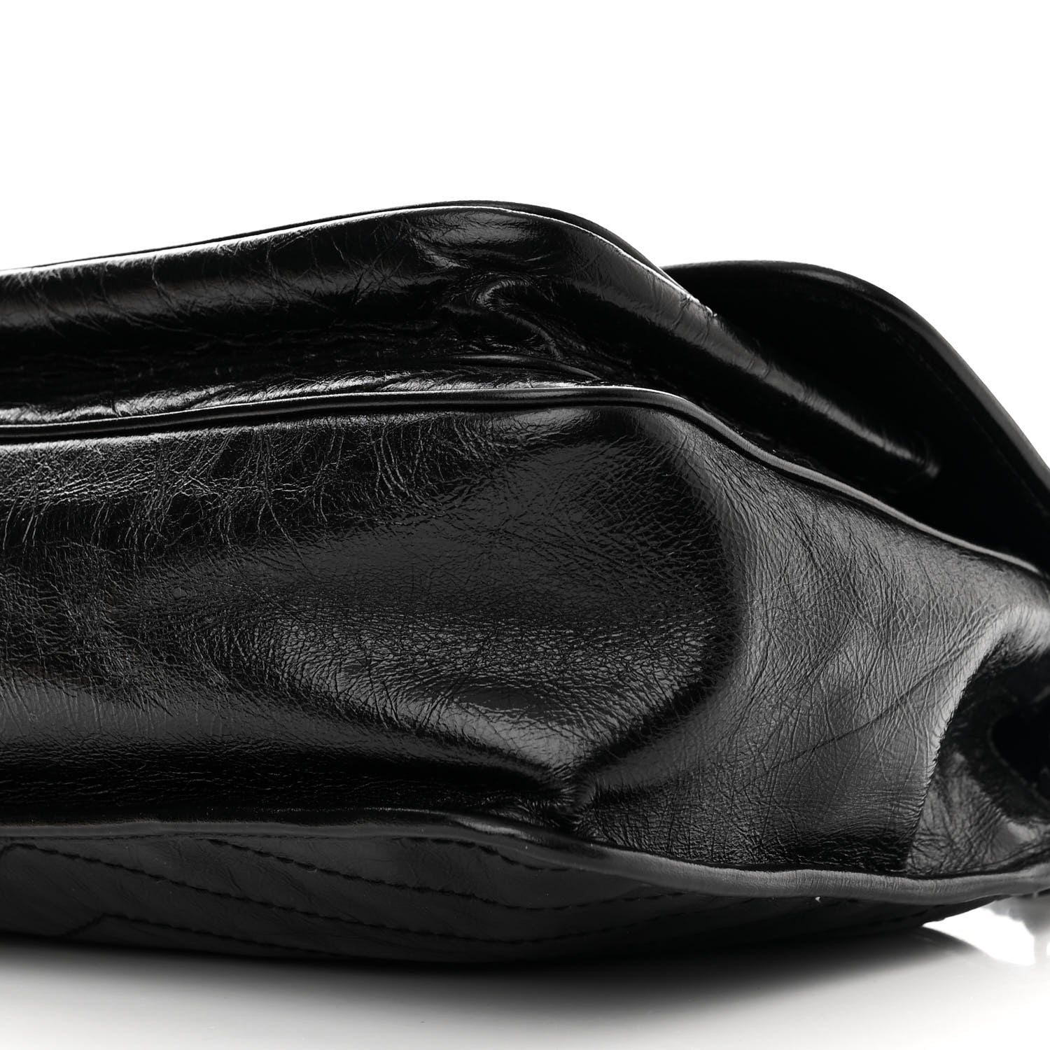 Saint Laurent Crinkled Calfskin Matelasse Monogram Medium Niki Chain Satchel Black 10 of 10