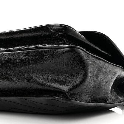 Saint Laurent Crinkled Calfskin Matelasse Monogram Medium Niki Chain Satchel Black 10 of 10