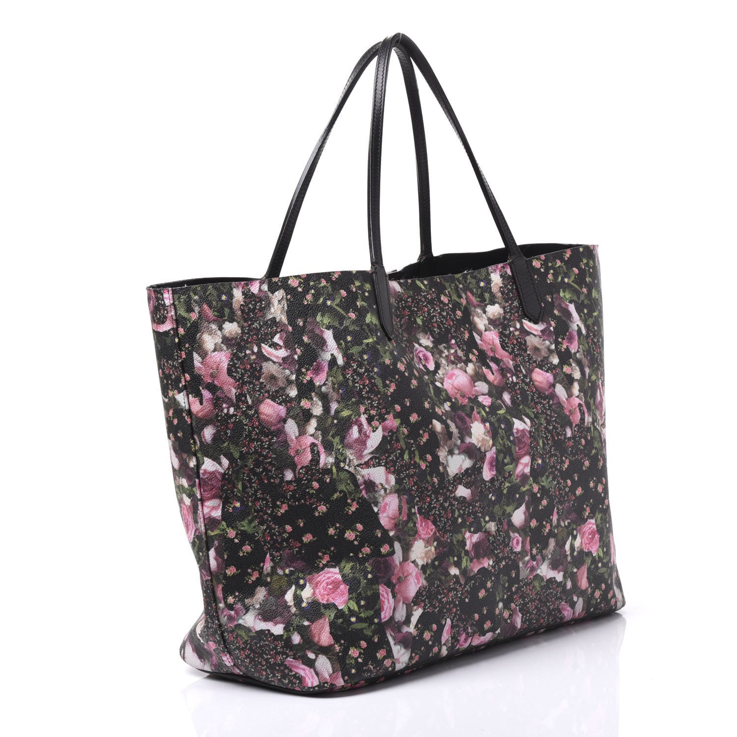 Givenchy Textured Coated Canvas Roses Camouflage Print Large Antigona Tote Black 2 of 10