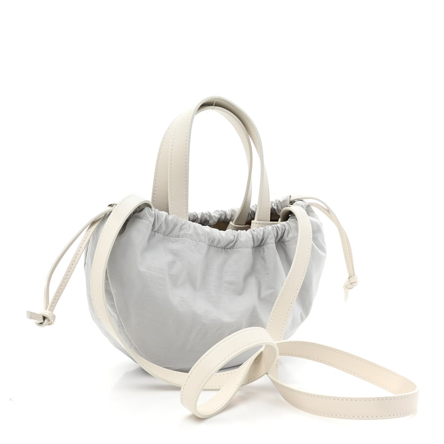 French Calfskin Small Shell White Frost