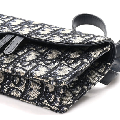 Christian Dior Oblique Saddle Belt Bag Blue 8 of 9