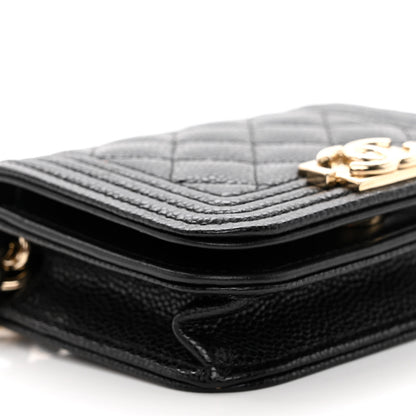 Chanel Caviar Quilted Boy Flap Waist Belt Bag Black 10 of 11
