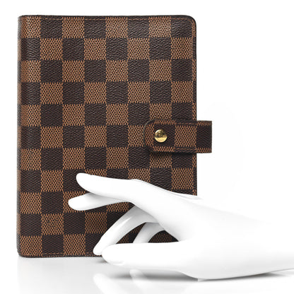 Louis Vuitton Damier Ebene Medium Ring Agenda Cover 2 of 7