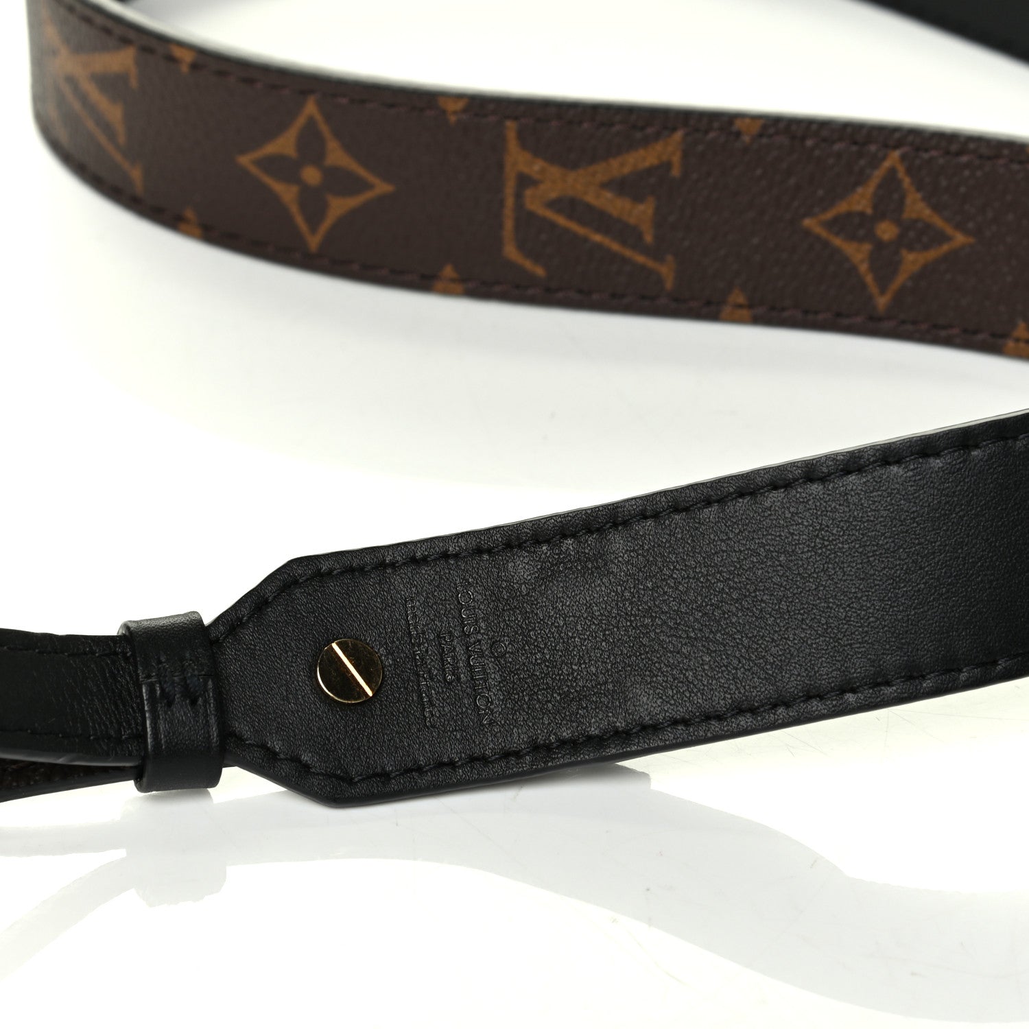 Louis Vuitton Monogram Bandouliere Shoulder Strap XL Black 8 of 9