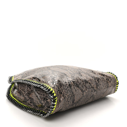 Stella McCartney Eco Python Small Falabella Tote Beige Yellow 4 of 9