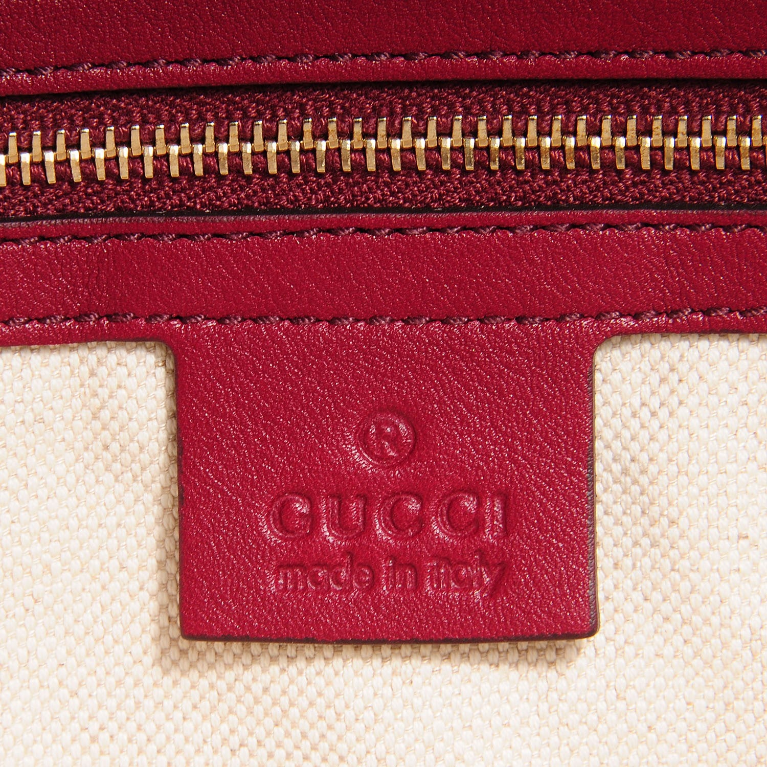 Gucci Guccissima Medium Bree Shoulder Bag Red 7 of 8