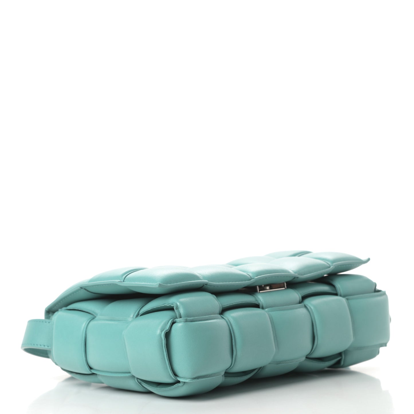 Nappa Maxi Intreccio Padded Cassette Crossbody Bag Spearmint