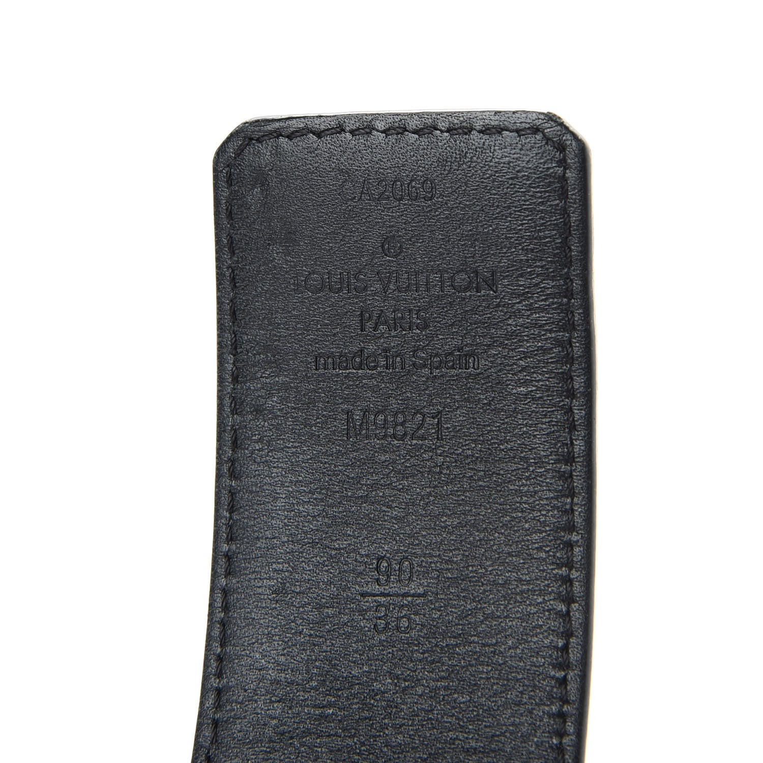 Louis Vuitton Calfskin Monogram 40mm LV Initiales Reversible Belt 90 36 Black 3 of 4