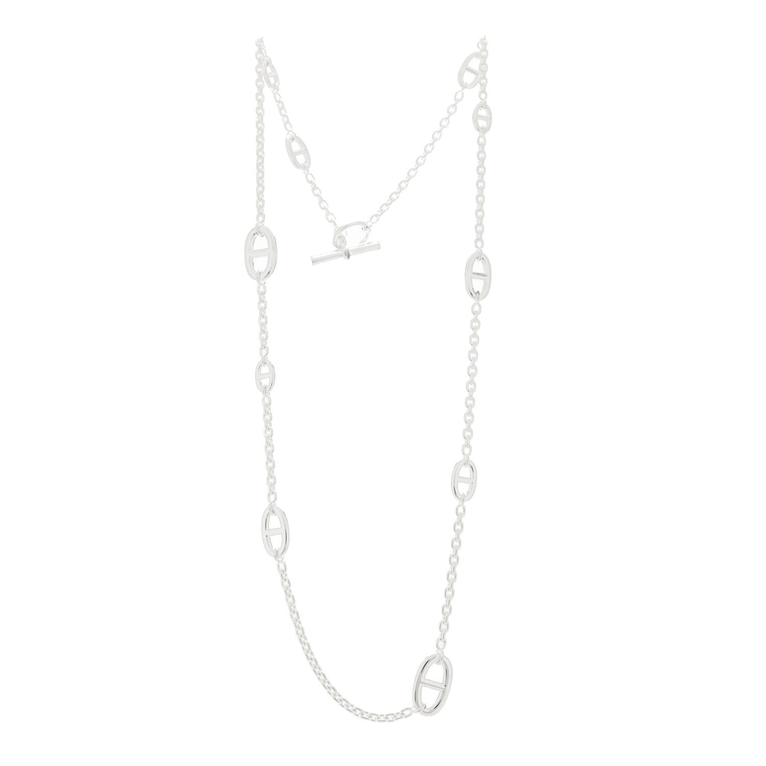 Hermes Sterling Silver Farandole Necklace 80 3 of 6