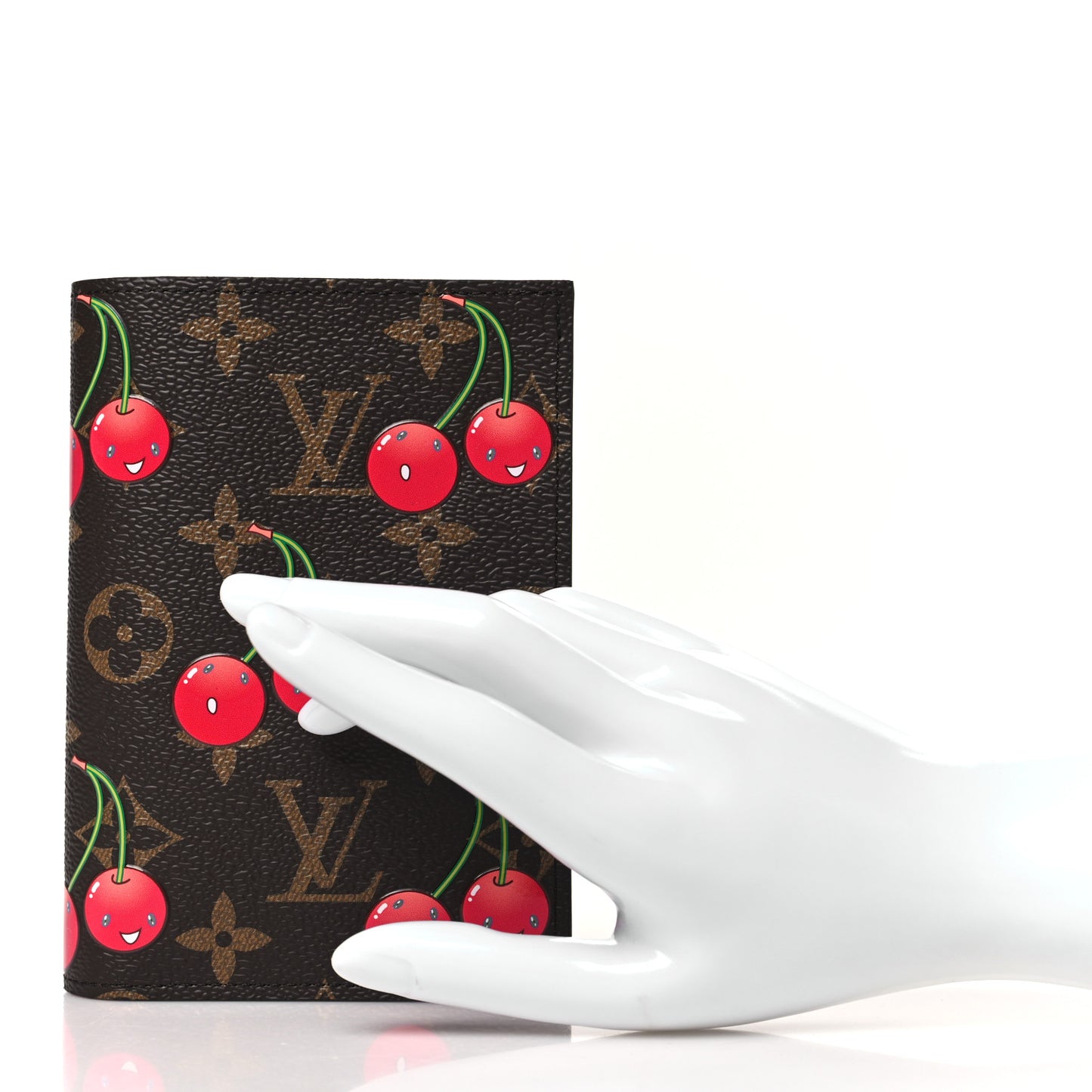 LV X TM Monogram Cerises Passport Cover