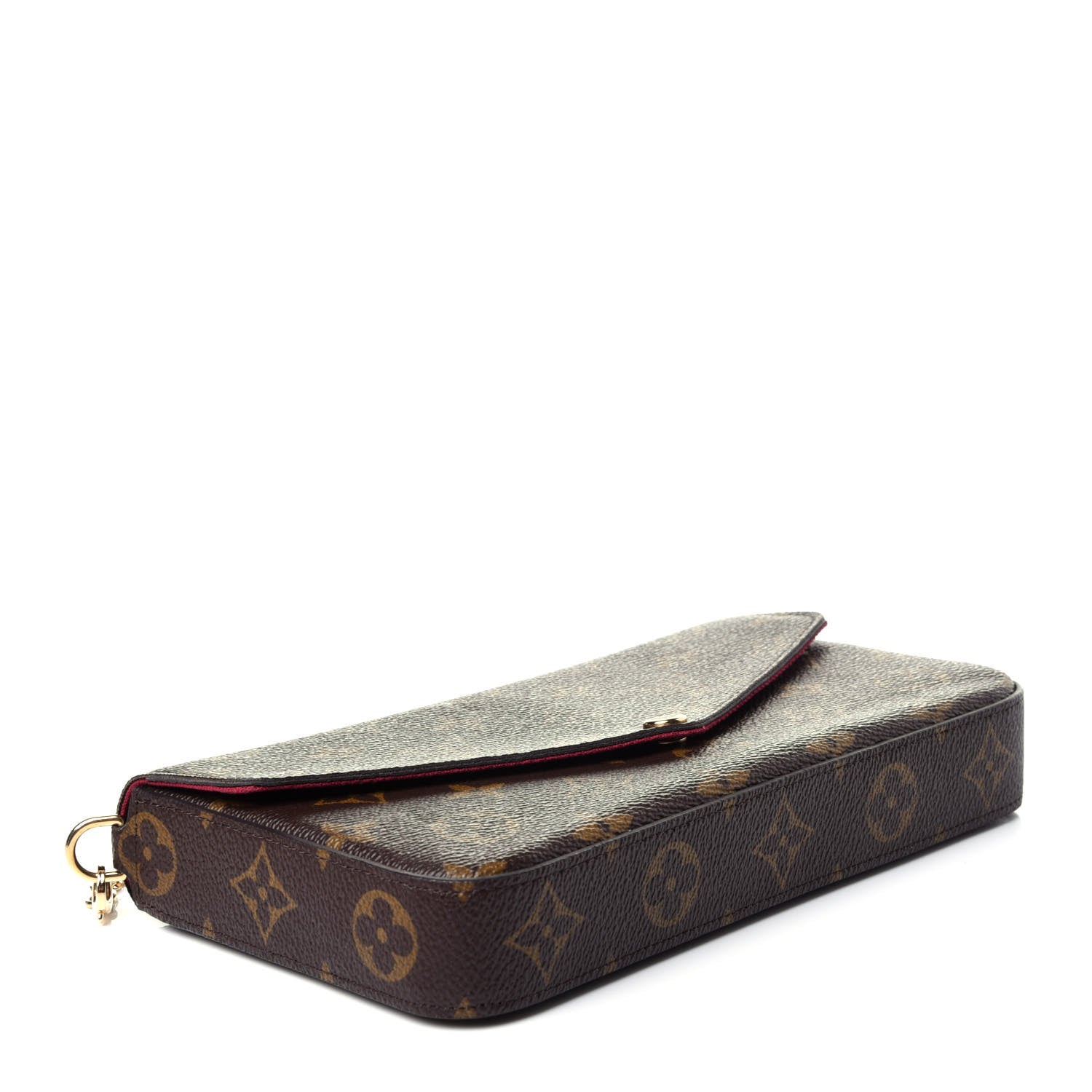 Louis Vuitton Monogram Pochette Felicie Chain Wallet Fuchsia 6 of 18