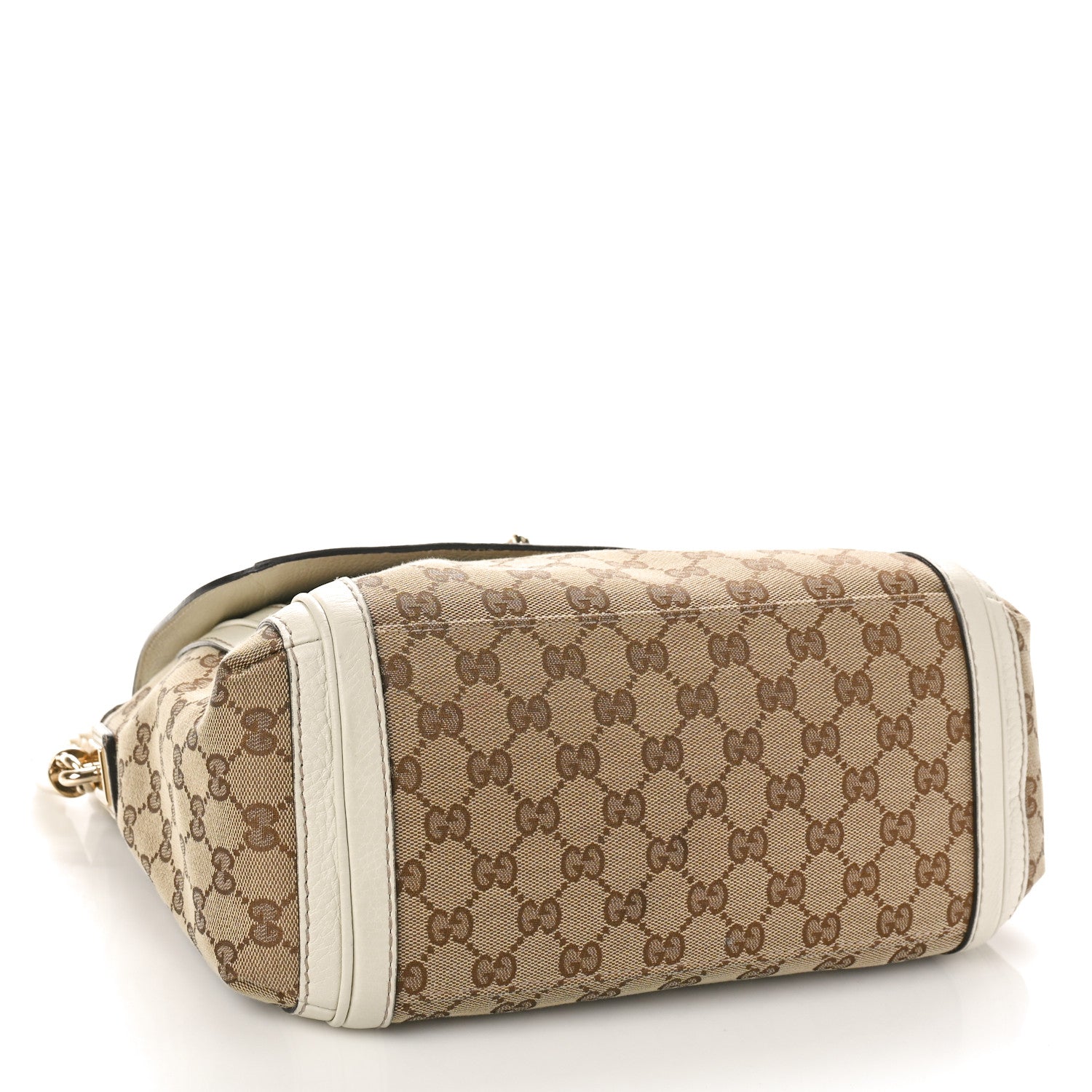 Gucci Monogram Calfskin Medium Bella Flap Bag Off White 4 of 18
