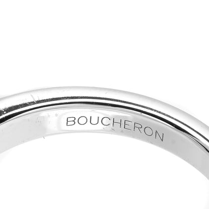 Boucheron 18K White Gold Brown Diamond Garnet Macaron Ring 54 6.75 5 of 6