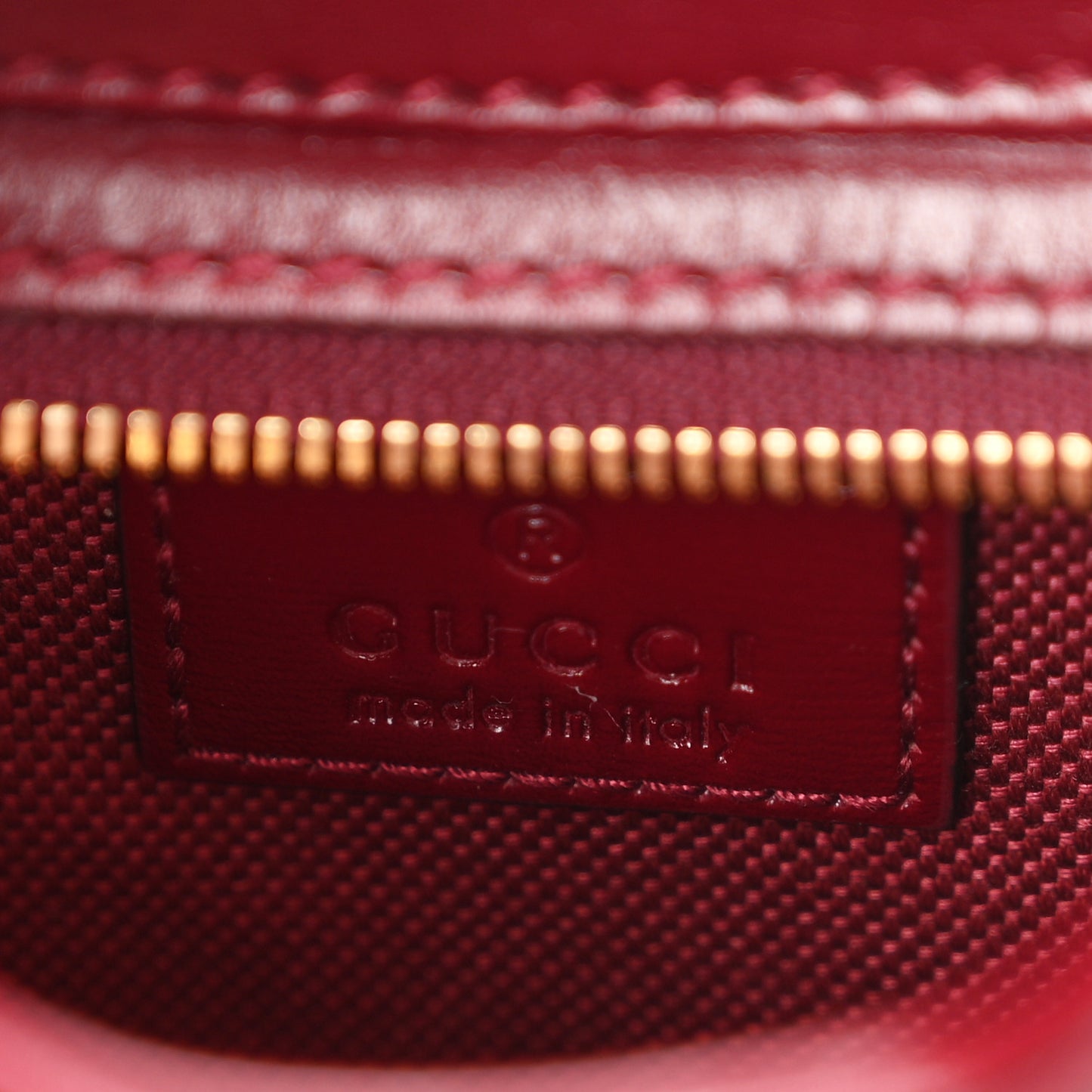 GG Shadow Monogram Mini Moon Side Shoulder Bag Rosso Ancora Red
