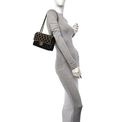 Chanel Lambskin Timeless Classic Chained Double Flap Black 3 of 10