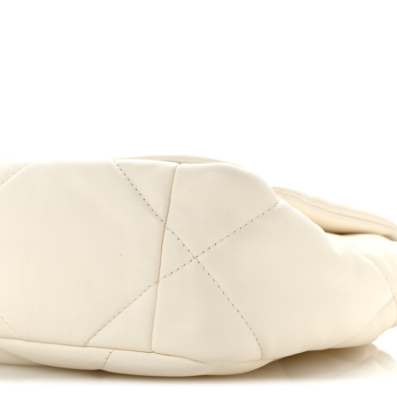 Chanel Lambskin Quilted Medium Chanel 19 Flap White 10 of 12