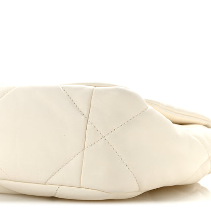 Chanel Lambskin Quilted Medium Chanel 19 Flap White 10 of 12