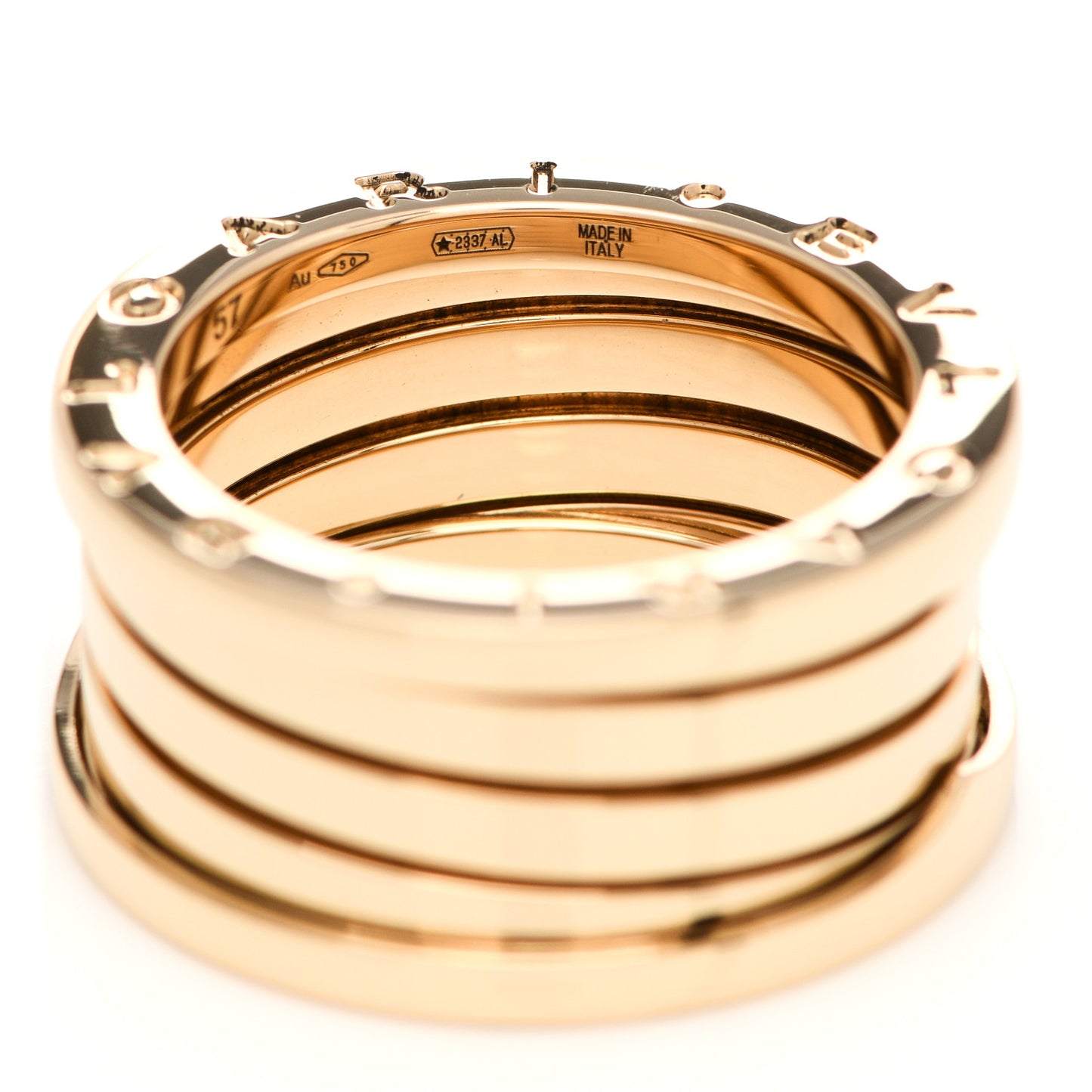 18K Yellow Gold B.Zero1 Four-Band Ring 57 8