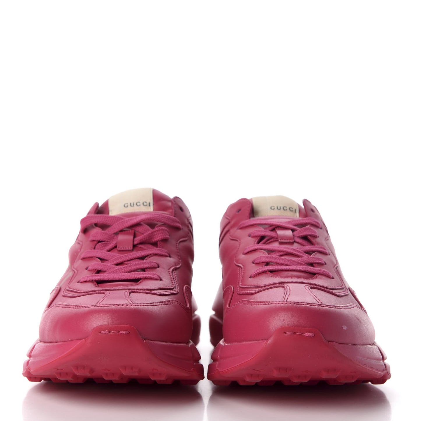 Calfskin Logo Mens Rhyton Sneakers 8.5 Box Pink