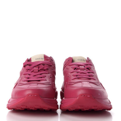 Gucci Calfskin Logo Mens Rhyton Sneakers 8.5 Box Pink 3 of 16