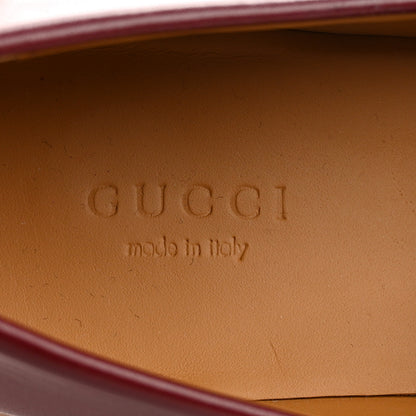 Gucci Ancora Calfskin Womens Horsebit Platform Loafers 36.5 Rosso 7 of 13