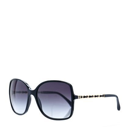Chanel Lambskin Square Chain Sunglasses 5210-Q Black 1 of 6