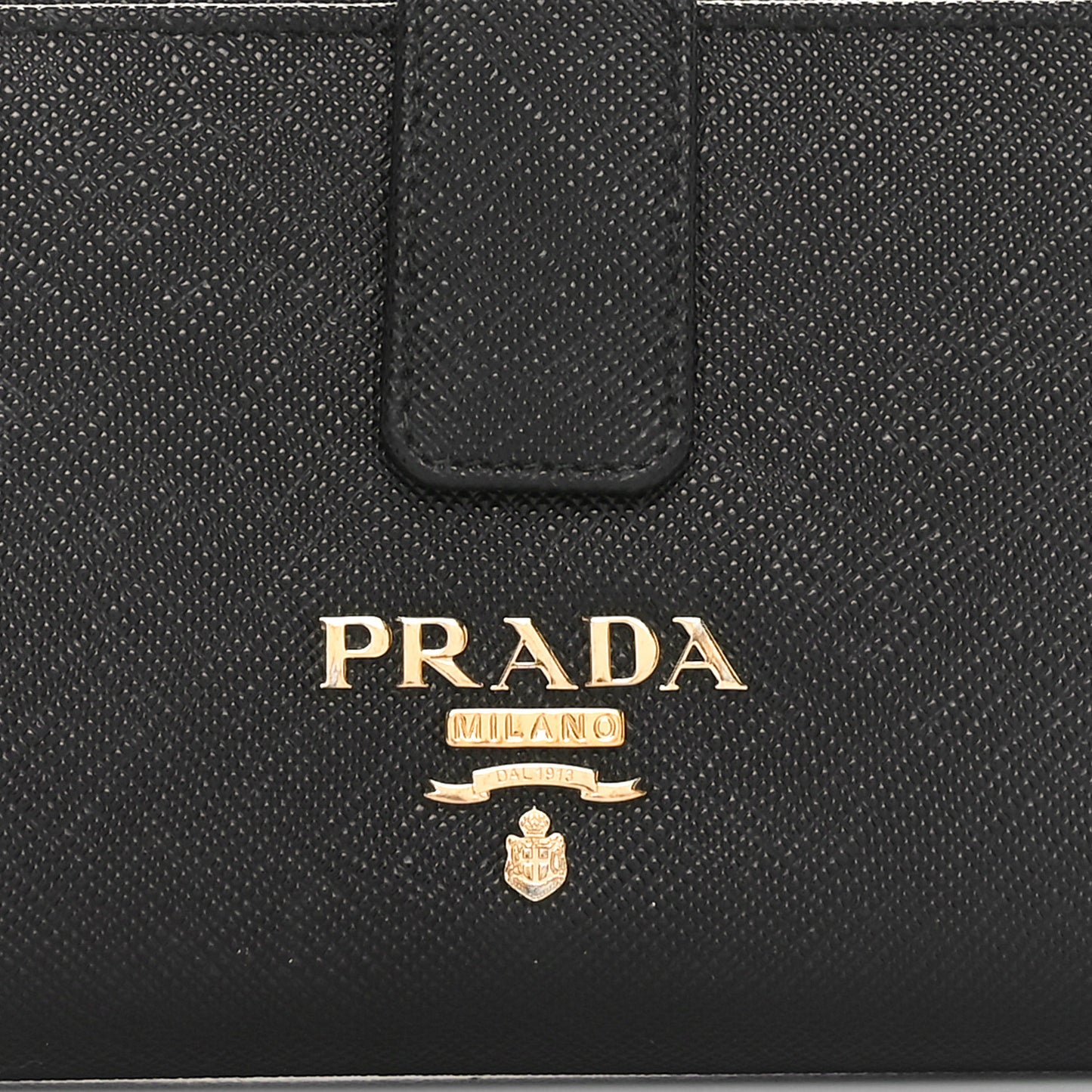 Saffiano Metal Large Wallet Black