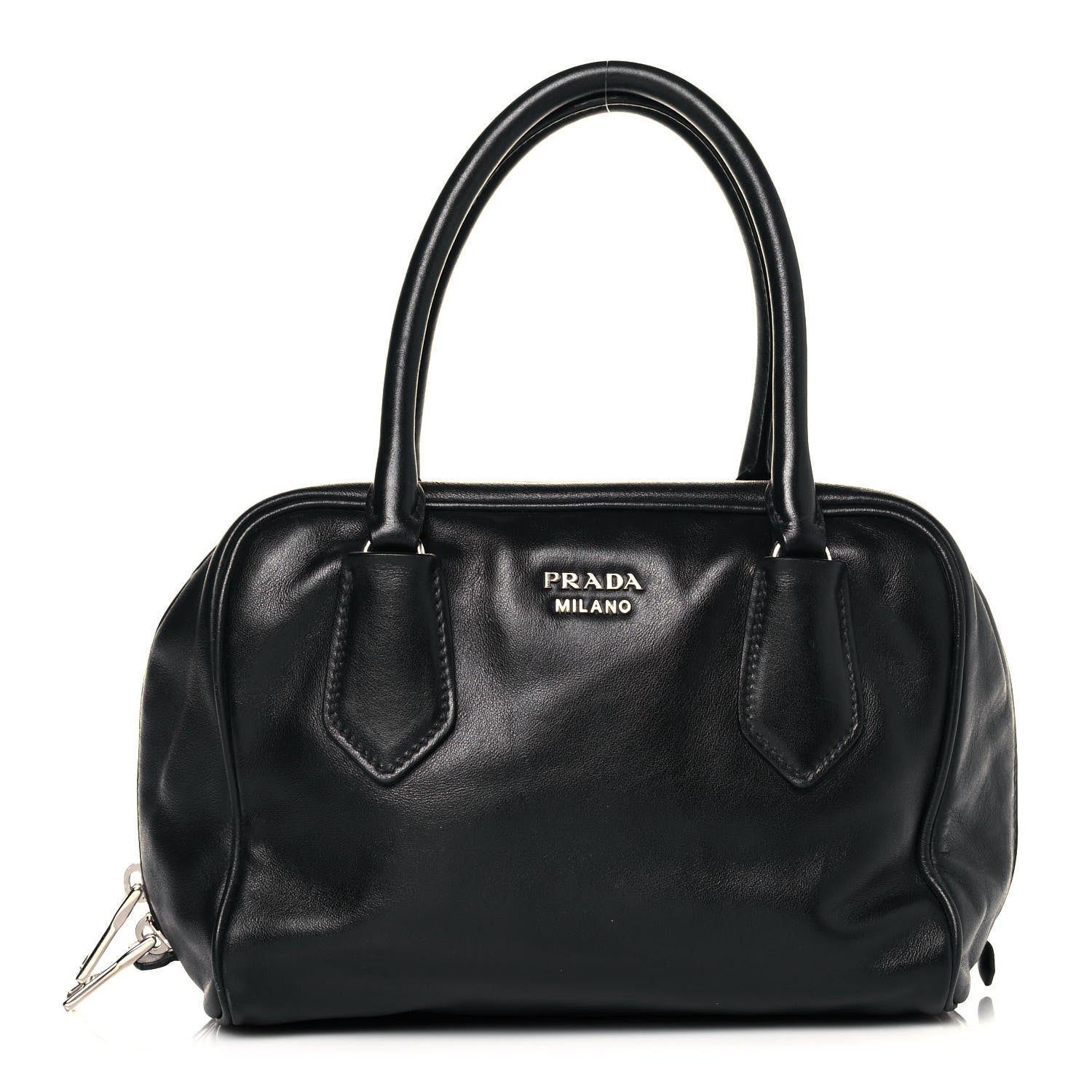 Prada Soft Calf Inside Tote Black Mughetto 1 of 11