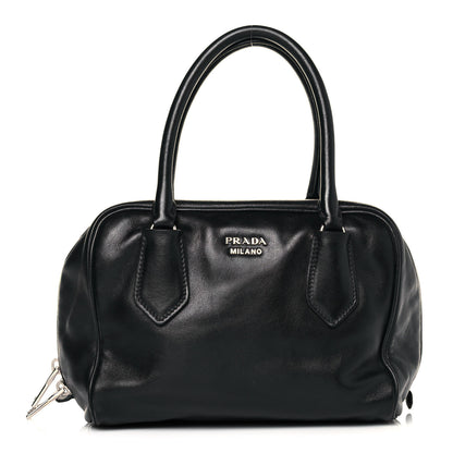 Prada Soft Calf Inside Tote Black Mughetto 1 of 11