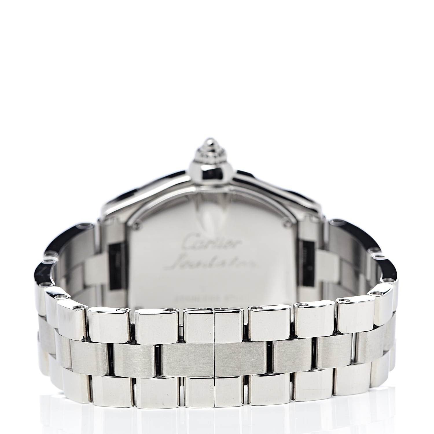 Cartier Stainless Steel Purple Mother of Pearl 31mm Roadster Quartz Watch 4 of 8