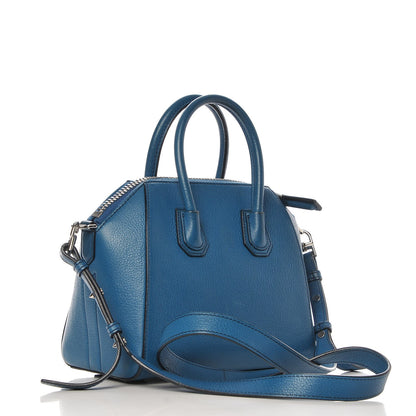 Givenchy Sugar Goatskin Mini Antigona Electric Blue 3 of 15