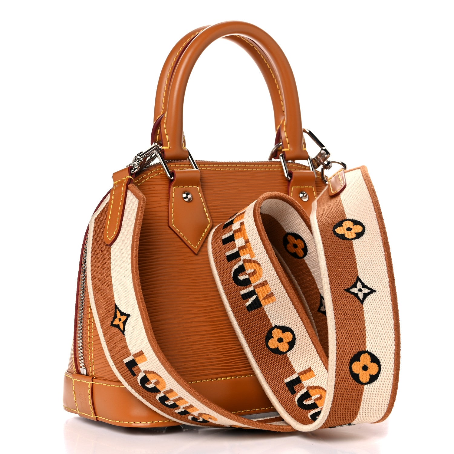 Louis Vuitton Epi Jacquard Alma BB Honey Gold 3 of 8